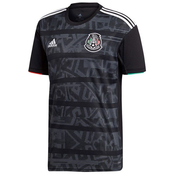 Camiseta Mexico Tailandia Primera equipo 2019 Negro Gris